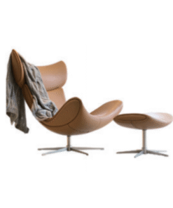 Giovanni Leather Sofa With Leg Rest - Luxury Mattress Gallery