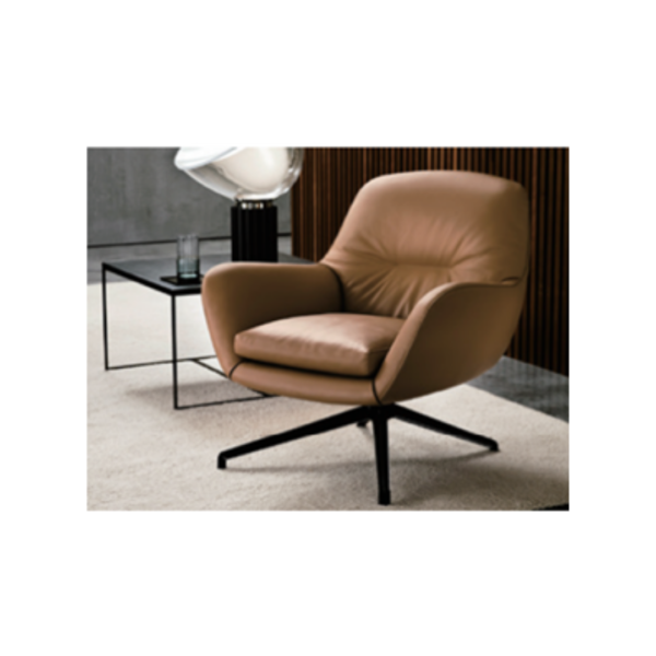 Laura Leather Arm Chair - Luxury Mattress Gallery